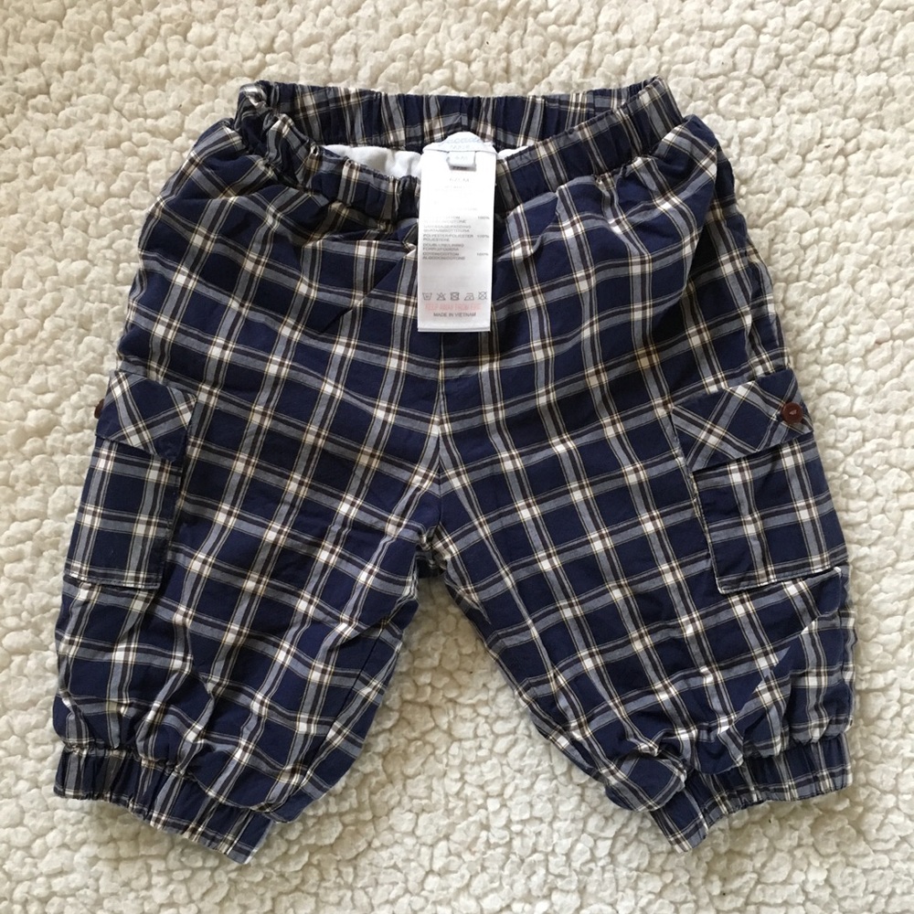 Jacadi Paris Boy Plaid Pants 6M Great Condition
